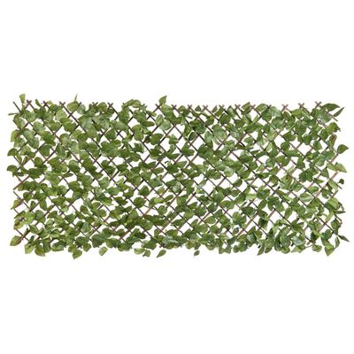 Nature Sodo treliažas su lauro lapų šakelėmis, 90x180cm, žali lapai
