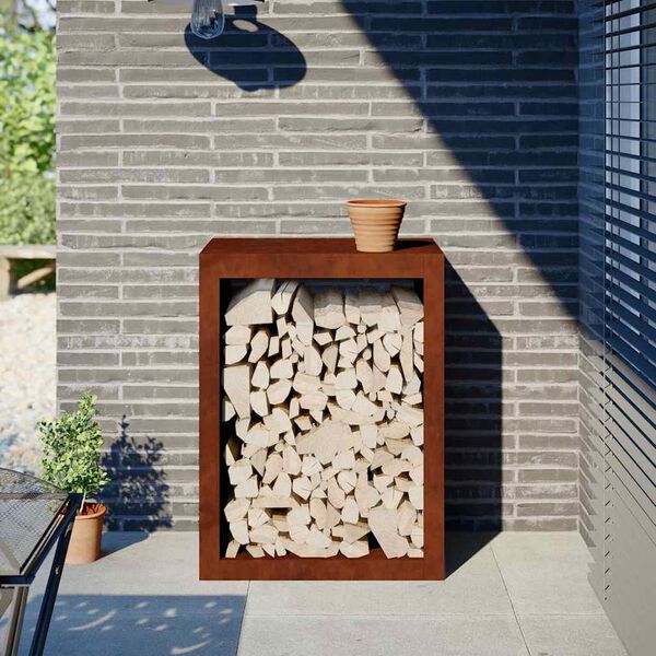 vidaXL Malkų lentyna 60x40x80 cm oro sąlygoms atsparus plienas