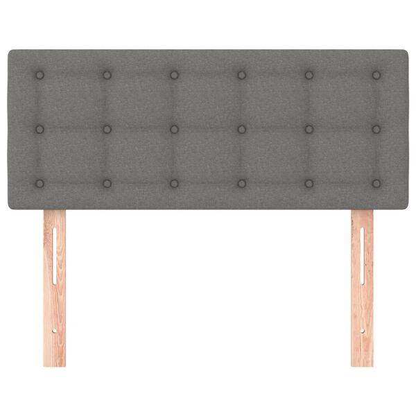 vidaXL Galvūgalis, tamsiai pilkos spalvos, 90x5x78/88cm, audinys