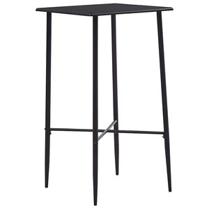 vidaXL Baro stalas, juodos spalvos, 60x60x111cm, MDF