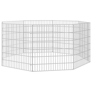 vidaXL Aptvaras gyvūnams, 8 segmentai, 54x60cm, galvanizuota geležis