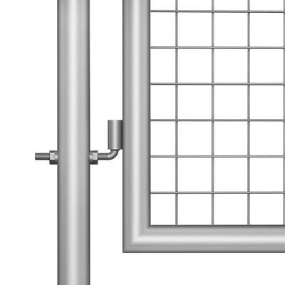 vidaXL Sodo vartai, sidabrinės sp., 105x200cm, galvanizuotas plienas