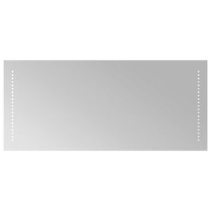 vidaXL LED vonios veidrodis Skaidrus 90 x 40 cm grūdintas stiklas