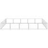 vidaXL Voljeras šunims, sidabrinės spalvos, 25m², plienas