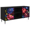 vidaXL Televizoriaus spintelė KIEL 102 x 33 x 51 cm Juodojo ąžuolo