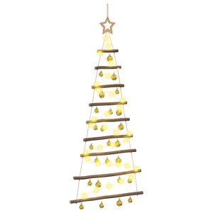 vidaXL Kabančios Kalėdų eglutės su žaisliukais 120 cm 50 LED