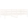 vidaXL Lova, baltos spalvos, 90x200cm, pu&scaron;ies medienos masyvas