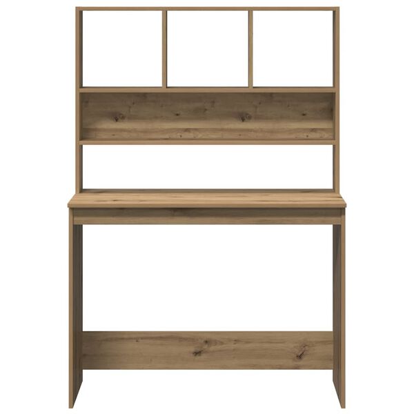 vidaXL Ra&scaron;omasis stalas su lentynomis, artisano, 102x45x148cm, mediena