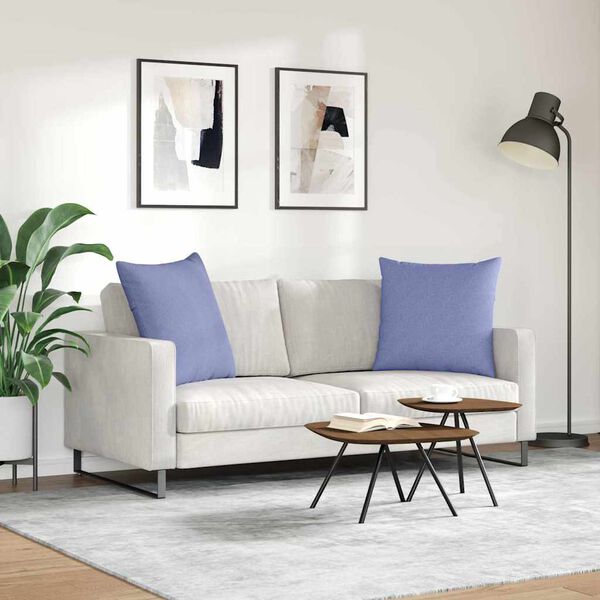 vidaXL Sofa Pagalvės 2 pcs Džinsinės mėlynos 60 x 60 cm audinys