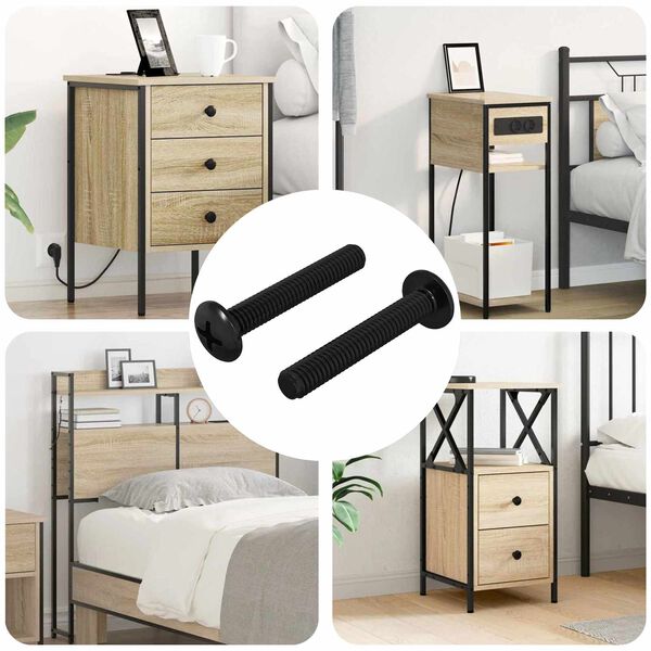 vidaXL Varžtas 2 pcs Sidabro 5 x 30 mm Geležis