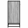 vidaXL &Scaron;oninė spintelė, pilka ąžuolo, 35,5x35x76cm, mediena/metalas