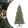 vidaXL Dirbtinė Kalėdų eglutė Žalia 120 cm PVC, plastikas ir plienas