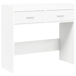vidaXL Konsolinis stalas Balta 90 x 35 x 80 cm Apdirbta mediena