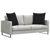 vidaXL Sofa Pagalvės 2 pcs Juoda 60 x 60 cm audinys