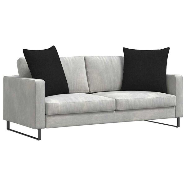 vidaXL Sofa Pagalvės 2 pcs Juoda 60 x 60 cm audinys