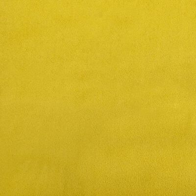 vidaXL Sofos komplektas su pagalvėmis, 2 dalių, geltonas, aksomas