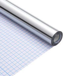 vidaXL Baldų lipdukas Kita Sidabro 500 x 90 cm PET