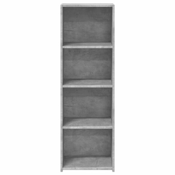 vidaXL Komoda, betono pilkos spalvos, 40x41x124cm, apdirbta mediena