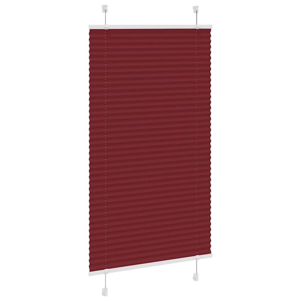 vidaXL Plisuota žaliuze Bordo raudona 70x150 cm Audinio plotis 69,4 cm