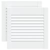 vidaXL Spintelės durelės, 2vnt., baltos, 39,5x39,4cm, pu&scaron;is