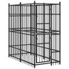 vidaXL Lauko voljeras &scaron;unims, plienas, 1,84m&sup2;