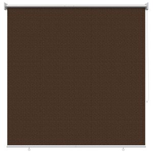 vidaXL Lauko roletai 90% UV blokavimui Ruda 140 x 140 cm HDPE