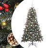 vidaXL Dirbtinė Kalėdų eglutė Žalia 180 cm PVC, plastikas ir plienas