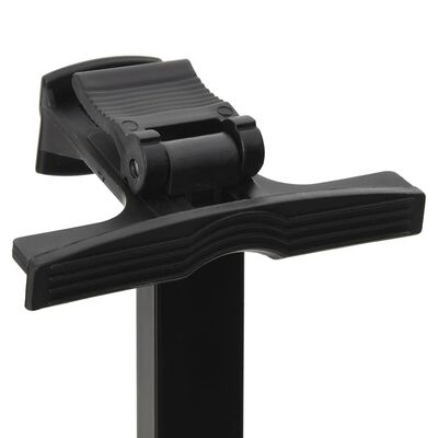 vidaXL Reguliuojamas eksponavimo stovas-molbertas, juodas, metalas