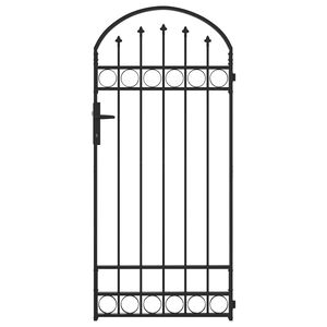 vidaXL Tvorelės stulpas ASSEN 200 x 88 x 14 cm Plienas Užrakintas