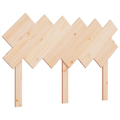 vidaXL Lovos galvūgalis, 122,5x3x80,5cm, pušies medienos masyvas