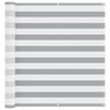 vidaXL Balkono Ekranas &Scaron;viesiai pilka ir balta. 120 x 800 cm