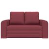 vidaXL Sofa lova 60cm Vyno raudona audinys