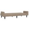 vidaXL Dvivietė sofa-lova su taburete, taupe, mikropluo&scaron;to audinys