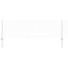 vidaXL Tvora su stulpais Sidabro 0,6 x 25 m Plienas