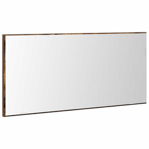 vidaXL Veidrodis Ruda 80 x 37 cm Stiklas ir inžinerinė mediena