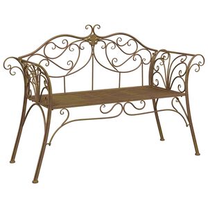 vidaXL Sodo suolas 2-Vietų skaičius 130 x 47 x 90 cm Plienas