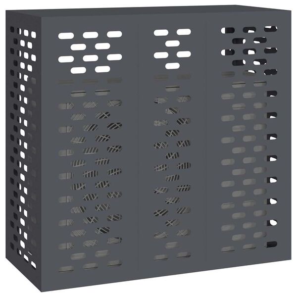 vidaXL Kondicionierių uždangalas Antracitas 110 x 50 x 105 cm Plienas