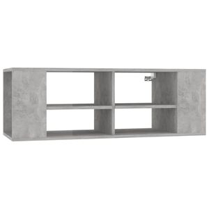 vidaXL Sieninė TV spintelė, pilka, 102x35x35cm, apdirbta mediena
