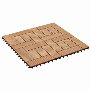 vidaXL Terasinė Plytelė 22 pcs Tikmedis 30 x 30 cm MPK