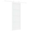 vidaXL Slankios durys 73,5 x 198,5 cm Apdirbta mediena Balta