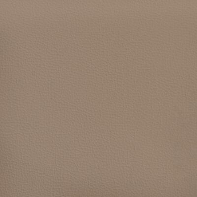 vidaXL Krėslas su pakoja, kapučino spalvos, 60cm, dirbtinė oda
