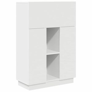 vidaXL Stalas Balta 71.5 x 31.5 x 106.5 cm Apdirbta mediena