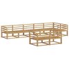 vidaXL Lauko sofos komplektas 8 pcs Balta 404 x 166,5 x 73 cm