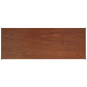 vidaXL Langų palangė Ruda Mediena 100 x 30 x 4,5 cm PVC