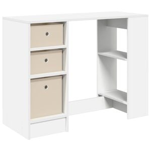 vidaXL Stalas Balta 100 x 40 x 75 cm Apdirbta mediena