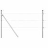vidaXL Tvorelės stulpas Sidabro 100 x 0,4 m (36 mm tinklelis) Plienas