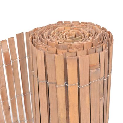 vidaXL Tvoros, 2vnt., 100x400cm, bambukas (2x140390)
