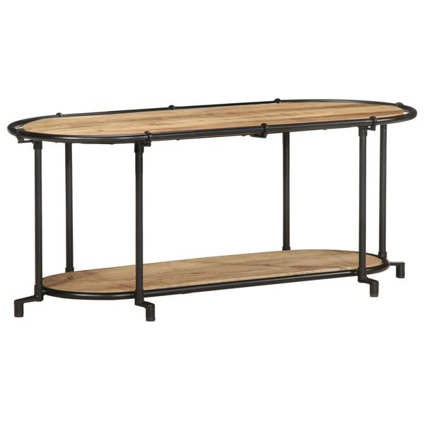 vidaXL televizoriaus spintelė 100x42x40 cm masyvo Rough Mango