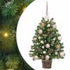 vidaXL Dirbtinė Kalėdų eglutė su 150 LED s stovu Žalia 75 cm PE ir PVC