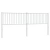 vidaXL Metalinis pakaitinis galvūgalis, baltos spalvos, 200cm